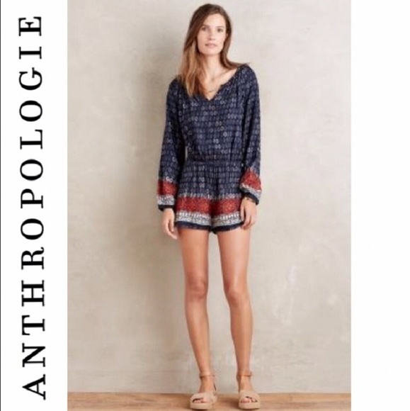 Anthropologie Other - NWT Anthropologie Romper Long Sleeves